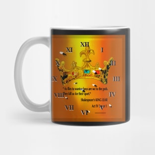 King Lear quote clock Mug